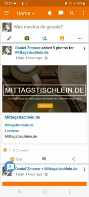 Mittagstischlein Business android App screenshot 0